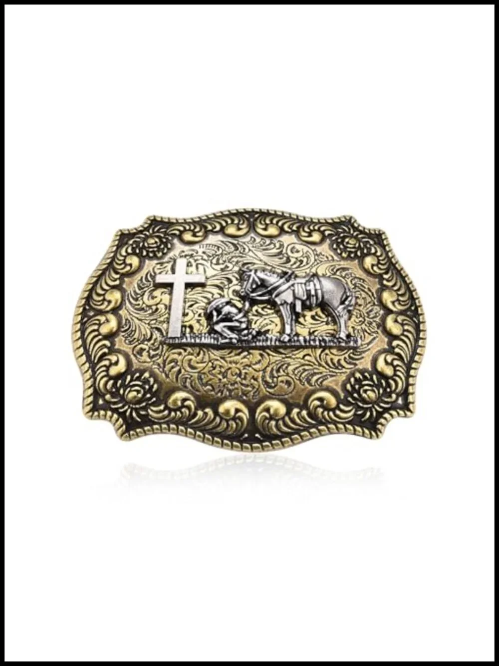 Vintage Western Cowboy Belt Buckle Men